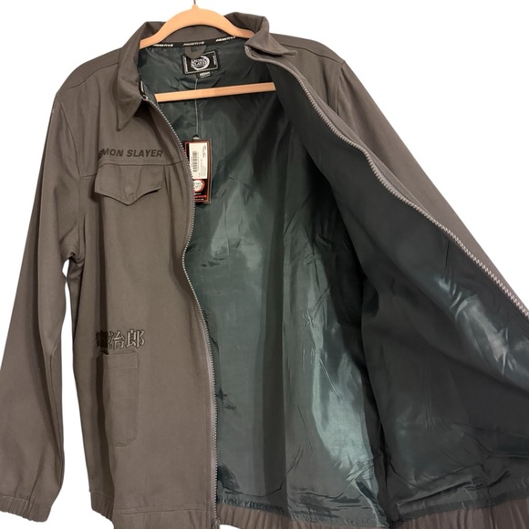 Primitive X Demon Slayer Charcoal Utility Jacket. Tanjiro Jacket. Size Medium. - Picture 5 of 15